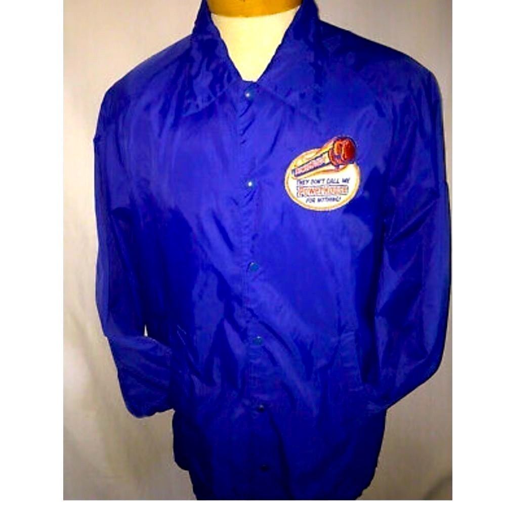 COPY - • VINTAGE Hilarious stitched patch company logo Jacket •